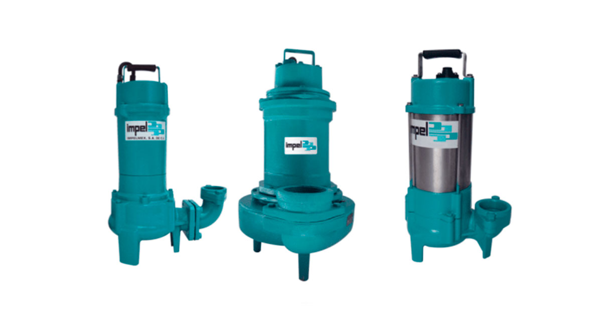 bombas sumergibles para aguas residuales impel serie c