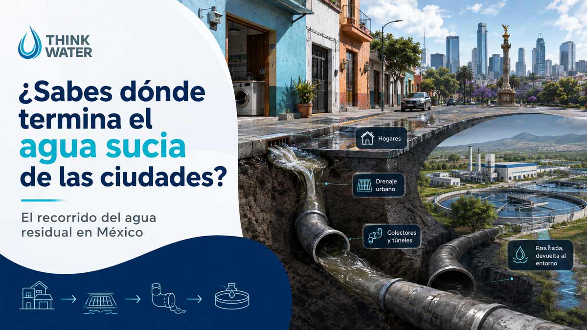 Recorrido y tratamiento de las aguas residuales en México